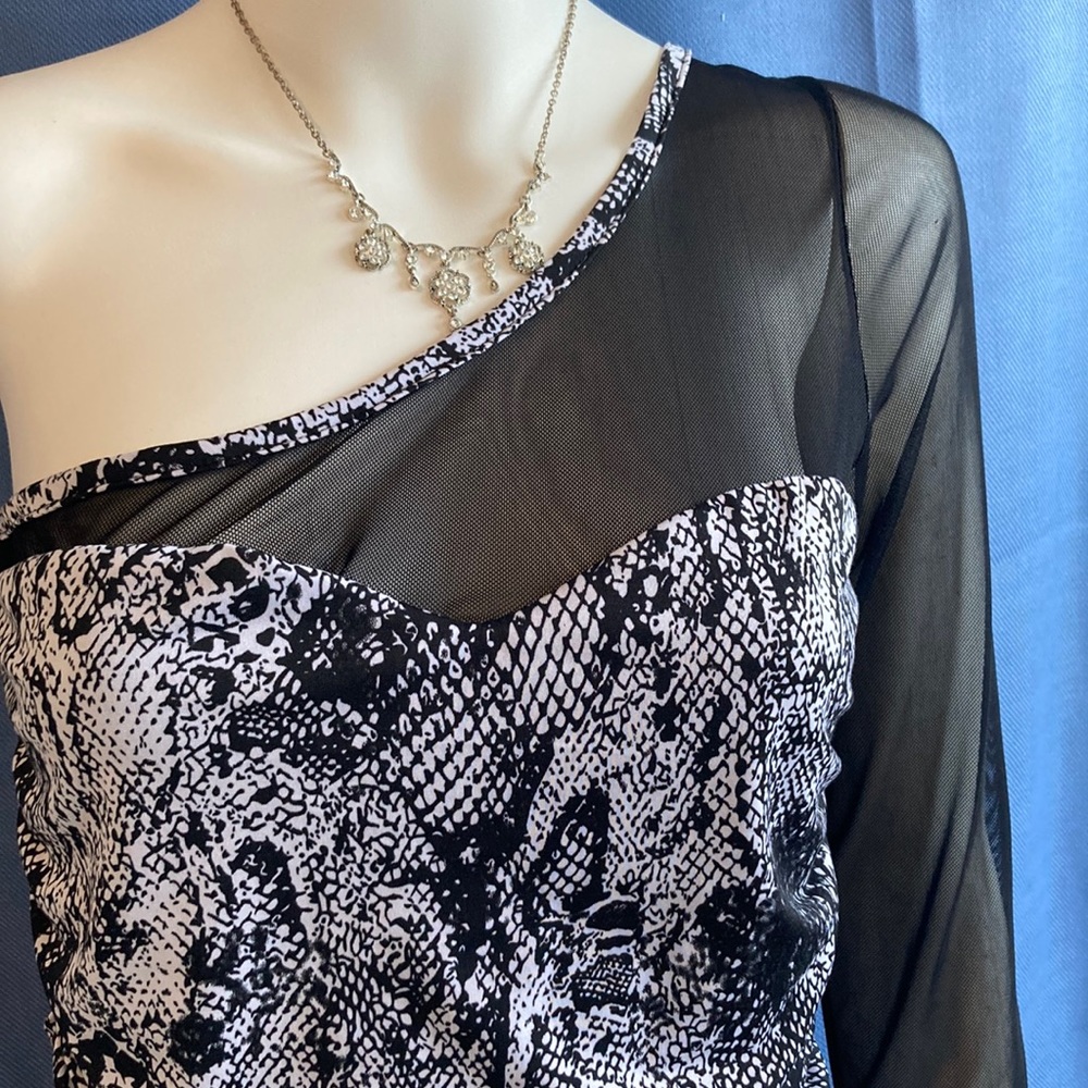 Black and white dress